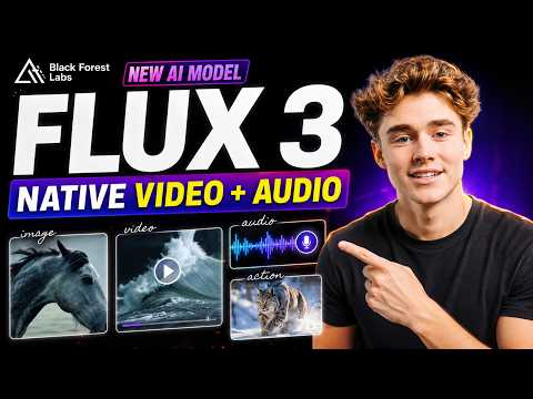 Black Forest Labs FLUX 3 : New AI Model With Native Video + Audio Generation