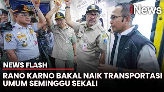 Ketagihan Jajal Moda Transportasi Umumn, Rano Karno Janji Seminggu Sekali Naik MRT | News Flash