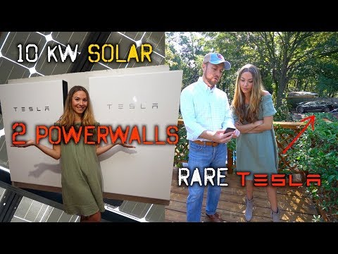 Off Grid Living! Tesla Model S, Powerwalls and Solar Home