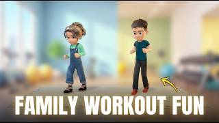 family workout fun active bonding 20 mins
