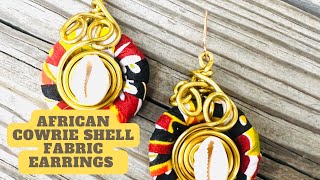 African print fabric cowrie shell how To Make