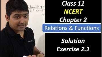 #2 Relations & Functions Chapter 2 NCERT Math Class 11 - Exercise 2.1 Q1-Q10 in Hindi