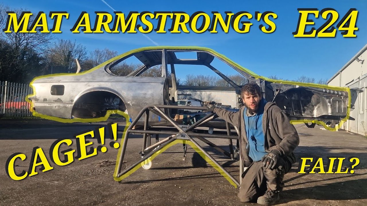 Installing A Roll Cage & Blasting Mat Armstrong's Classic BMW E24 YouTube
