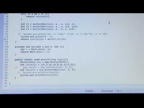 Find minimum cost associated in matrix traversal