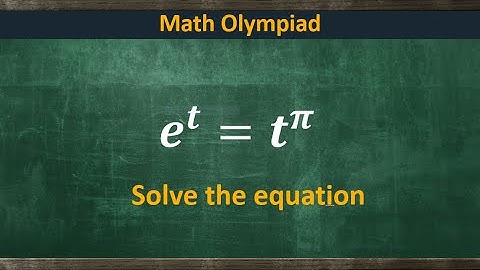 lambert-w function | Math Olympiad| You need to learn this technique.