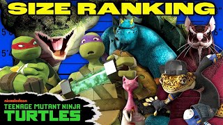 Every Hero in TMNT Ranked By SIZE  | Teenage Mutant Ninja Turtles