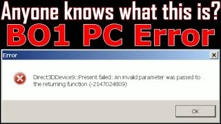 Black Ops 1 Zombies: PC Script Error - Anyone knows how to solve this???