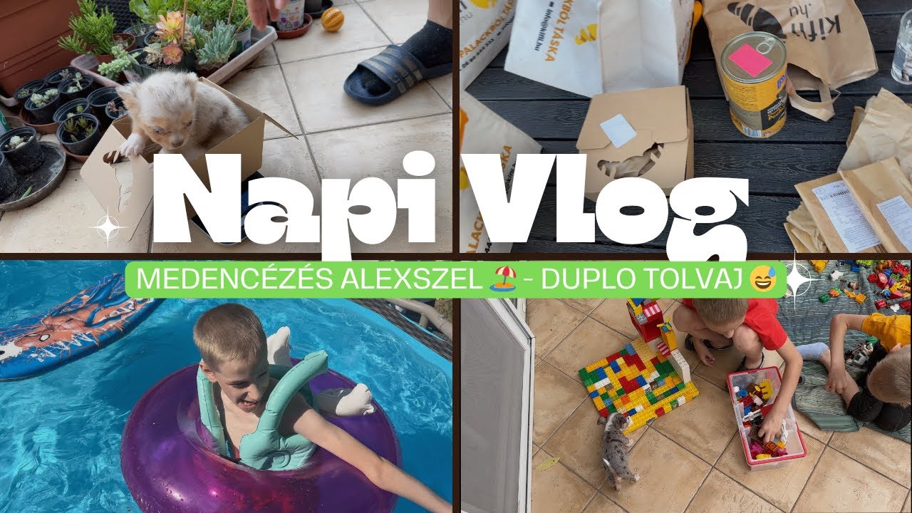 NapiVlog (jún.26-27.) - Medencézés 🏖️ - Duplo tolvaj 😅