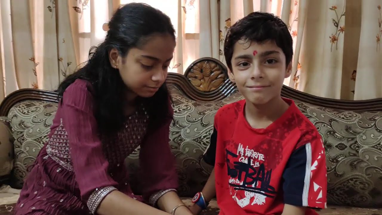 Happy Raksha Bandhan II Akarsh And Ananya Mandial Rakhi