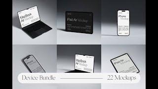 iPhone iPad and MacBook Mockups for Photoshop PSD Graphic Download