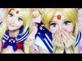 Sailor Moon make-up transformation by Anastasiya Shpagina