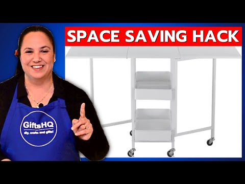 Folding Craft Table Hacks: Maximize Your Space with 2 Tables 