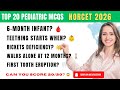 Pediatrics High Yield MCQs for NEET PG 2025 | Must Know Facts #brainshotmcqs 