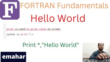 First Program in Fortran | Hello World