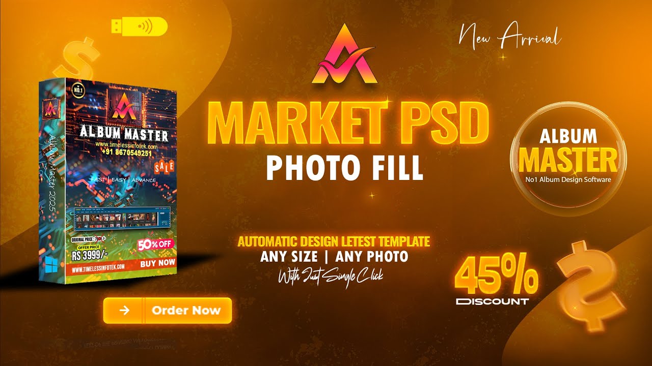 Market Template Photo Fill - Album Master 2025 - New Ai Album Software 2025 - Automatic Album Design