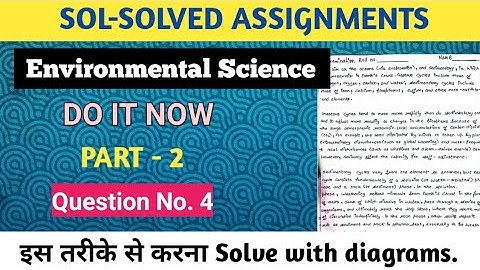 Environmental Science | AECC | Solved Assignment | Part -2 | 2020