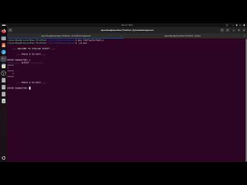 🎥 StellarScript – A Star Pattern Generator in C 🌟