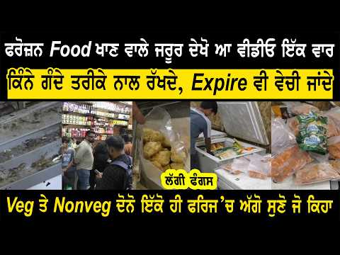 ਫੰਗਸ ਲੱਗੀ ਚਾਪ ਅਤੇ ਫ੍ਰੋਜ਼ਨ ਫੂਡ ਬਰਾਮਦ Veg-Nonveg ਵੀ ਇੱਕੋ ਹੀ ਡੀਪ ਫ੍ਰੀਜ਼ਰ'ਚ
