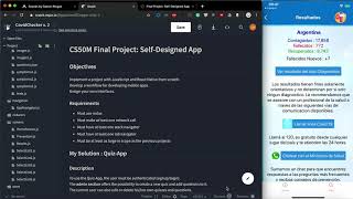 CS50m Final Project - Covid-19 Checker App
