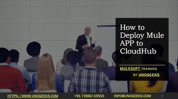 MuleSoft Training | How to deploy Hello World REST API to CloudHub | MuleSoft Tutorial For Beginners