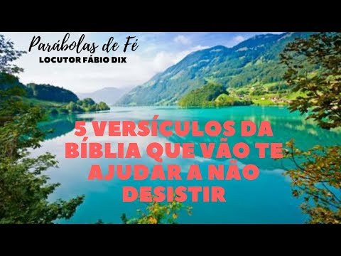 Vídeo: Não desanime versículo da bíblia?