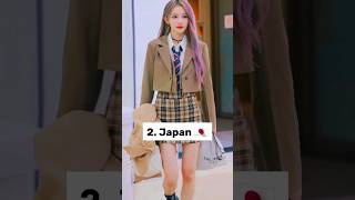 Top 10 Countries With Most Beautiful School Uniforms #shorts #viral #trending #short #ytshorts
