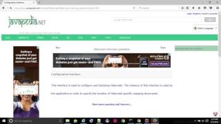 Configuration Interface. - javapedia.net