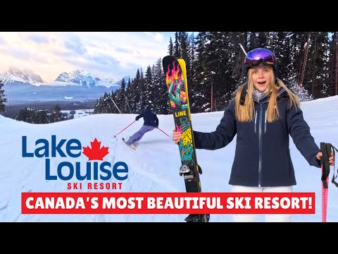Canada's MOST Beautiful Ski Resort? | My First Time Skiing Lake Louise!