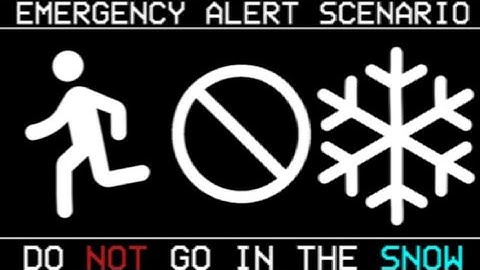 DO NOT GO IN THE SNOW [EAS Scenario/Analog Horror] - Foxtrot Foundation