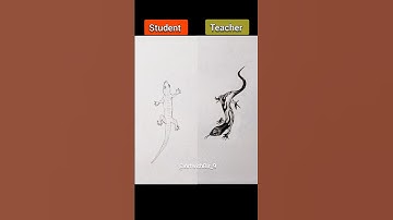 How to draw a Realistic Lizard 🦎 😱🔥#drawing #youtubeshorts #shorts #trending #@ArtwithBir_9