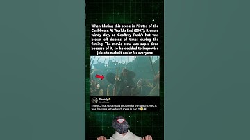 During the filming of Pirates of the Caribbean At World