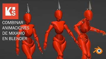 🔴Combinar animaciones de MIXAMO en BLENDER 🔴 Tutorial básico y simplificado