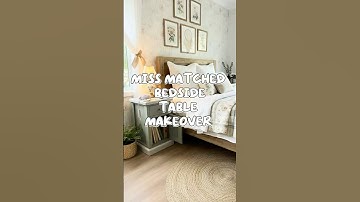 Turning Two Mismatched Side Tables into a Set | Furniture Flip Part 2￼ #sagedecor