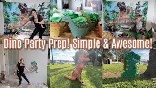 Dino Party Ideas!  Simple \& Easy! Game Ideas for A Fun Dinosaur Birthday Party! Wentworth Turns 6!