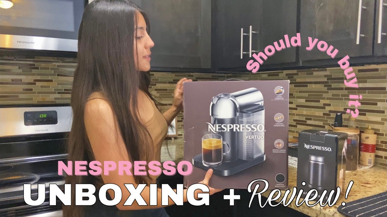 NESPRESSO VERTUO UNBOXING + REVIEW (make my first iced caramel