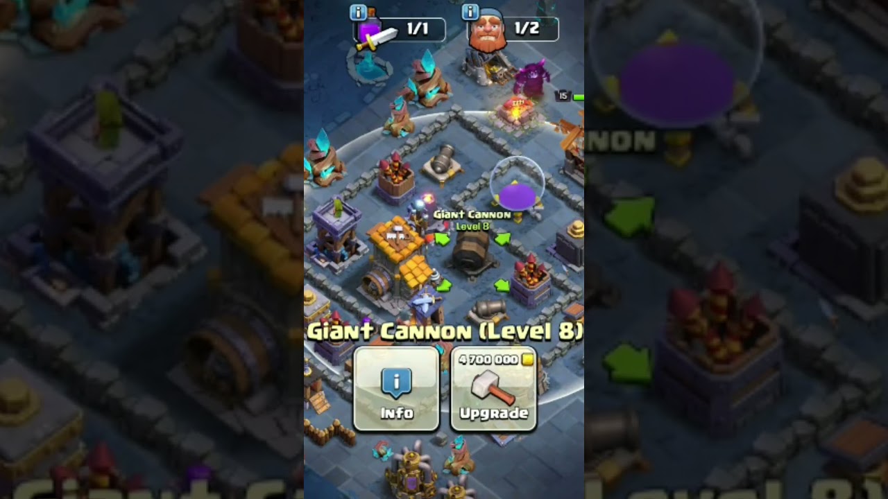almost maxed giant cannon 