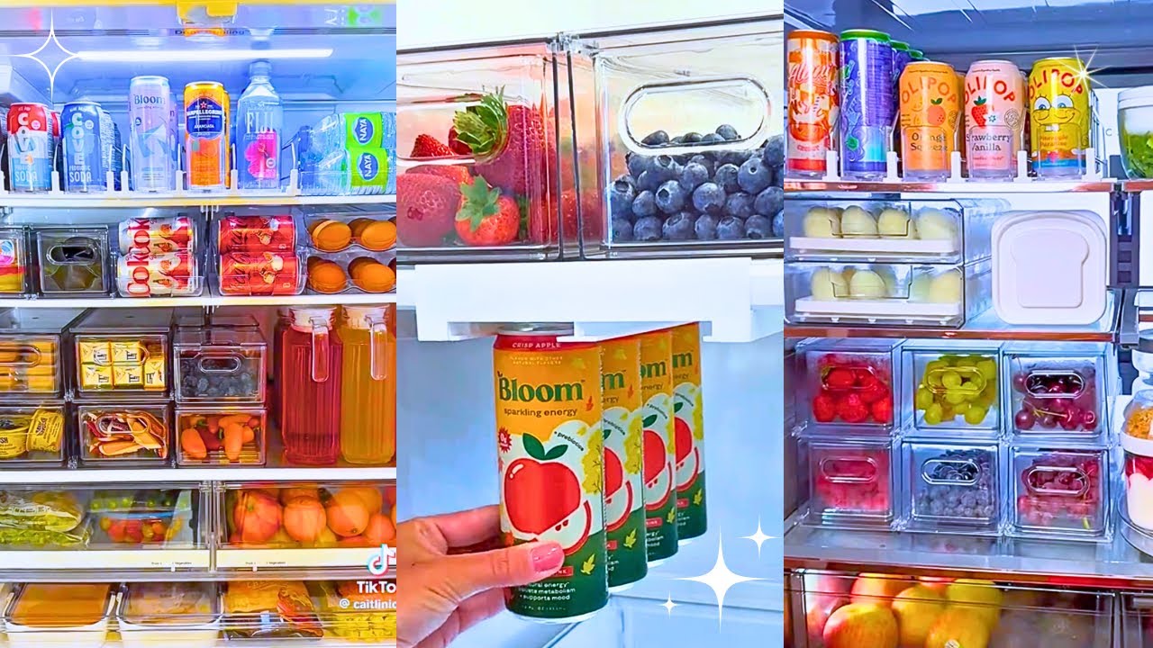 Satisfying Fridge Restock Asmr 🍓🫐🥒 TikTok Compilation 