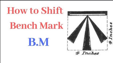 How to shift a Bench Mark (B.M) in land surveying    Hindi/Urdu