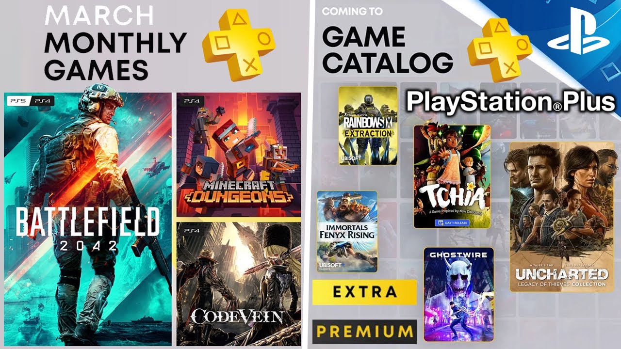 PS Plus MARCH 2023 Free PS4/PS5 Games REVEALED! (PlayStation Plus PS+ March  2023) 