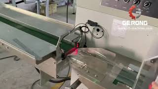 Medical mask earloop folding sorting feeding flow type bag packaging machine