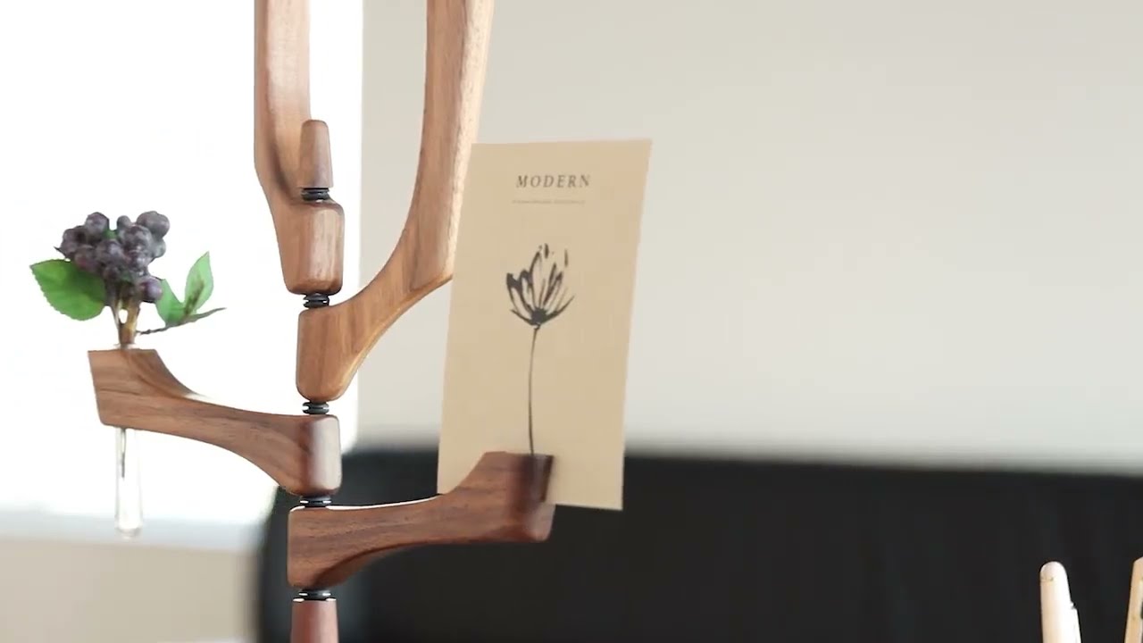 各地の名工房 kochi コチ ツノ4 カード 花挿し 国産クラフト 木製 花器