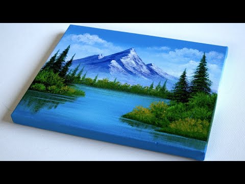 Landscape Painting  Canvas Painting  Acrylic Painting for Beginners