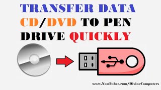 HOW TO TRANSFER DATA FROM CD TO PEN DRIVE - How to Copy Data from CD to USB Drive (Divine Computers) screenshot 2