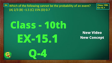 Ex 15.1 Q4 Class10 | Probability | Exercise 15.1 | Class10 Math | Class10 Ex 15.1 Q4 | Green Board