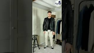 Del Roskosh Men Black Leather