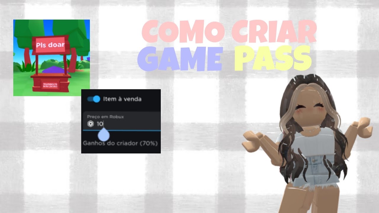 ⭐️ COMO CRIAR GAME PASS NO ROBLOX ⭐️ - YouTube