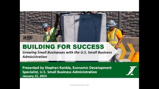 Illinois Tollway Webinar - Growing Small Businesses the U.S. Small Business Administration