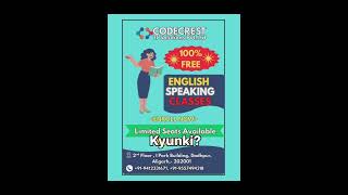 FREE ENGLISH SPEAKING CLASSES IN CODECREST IT Solutions Private Limited|#viralshorts#futureready