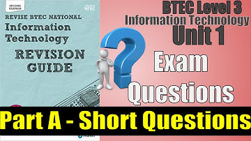 BTEC Level 3 IT - Unit 1 - P36 - Part A Short Questions - Digital Devices
