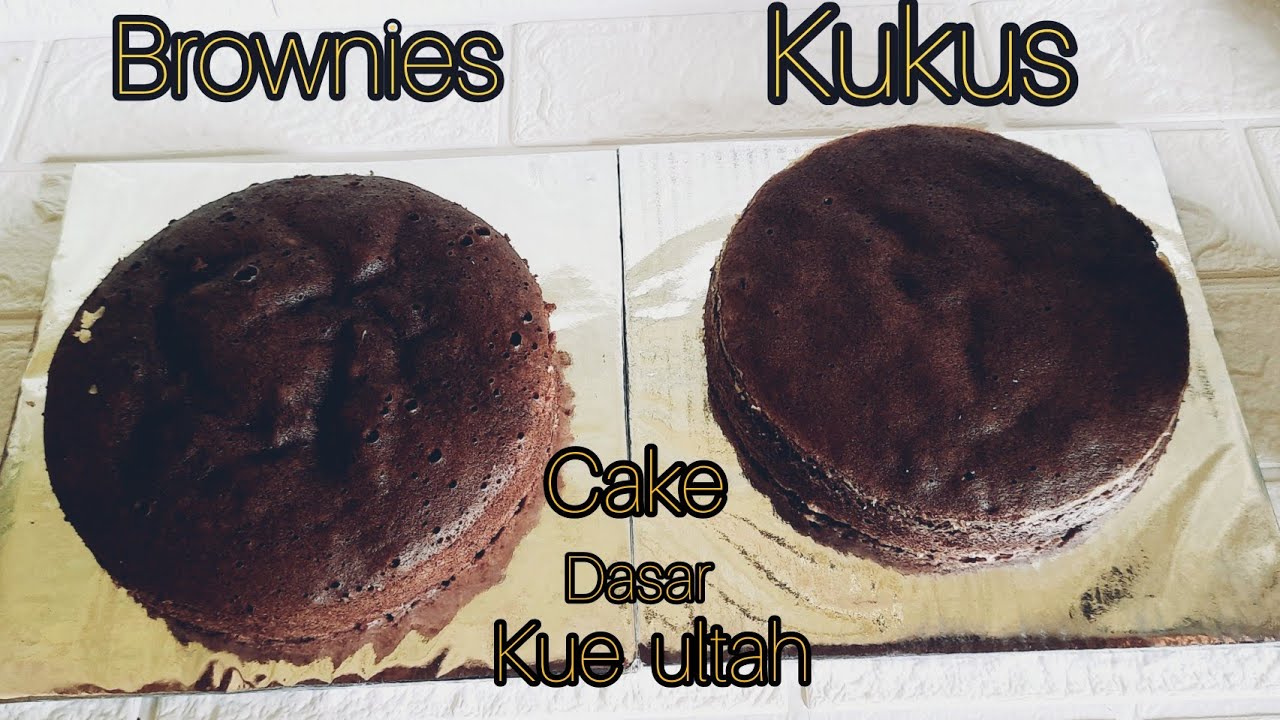Brownies Kukus Resep Base cake kue ulang tahunkonyelkitchen YouTube